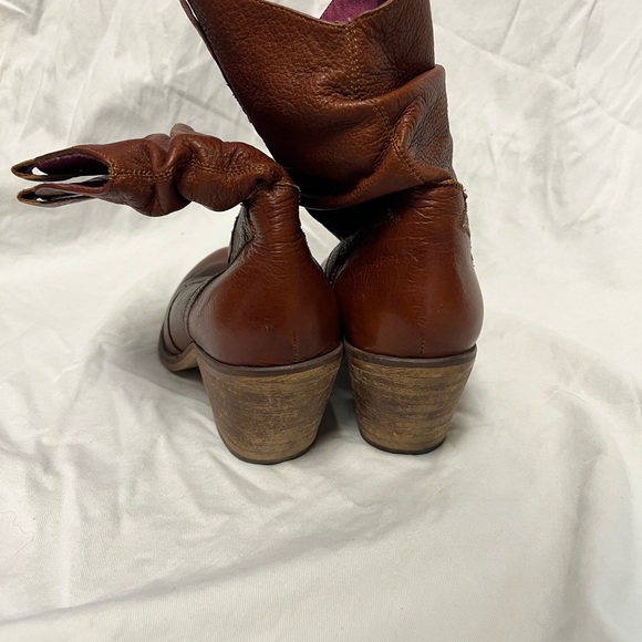 Jeffrey Campbell Ibiza Last Vinton western brown wooden heels  bootie size 9 - Picture 5 of 8